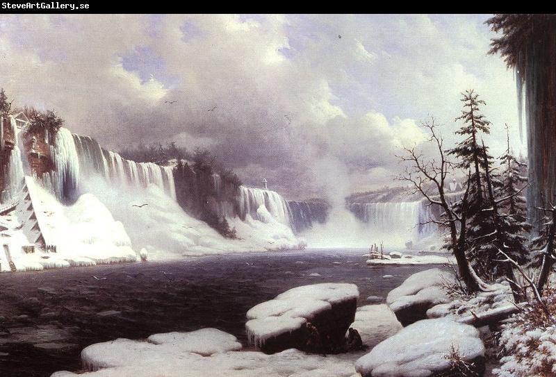 Hyppolyte Victor Sebron Winter at Niagara Falls